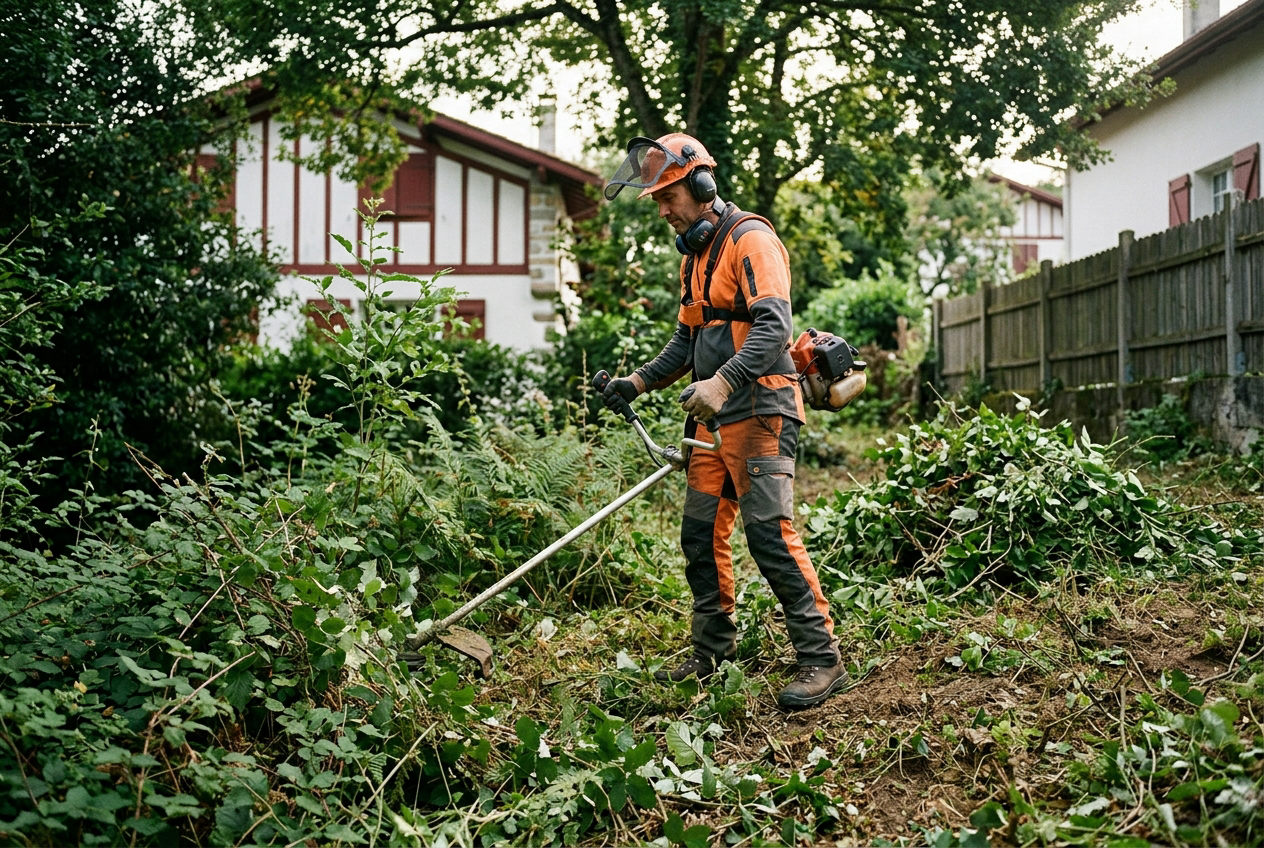 Débroussaillage et entretien de terrains à Bayonne