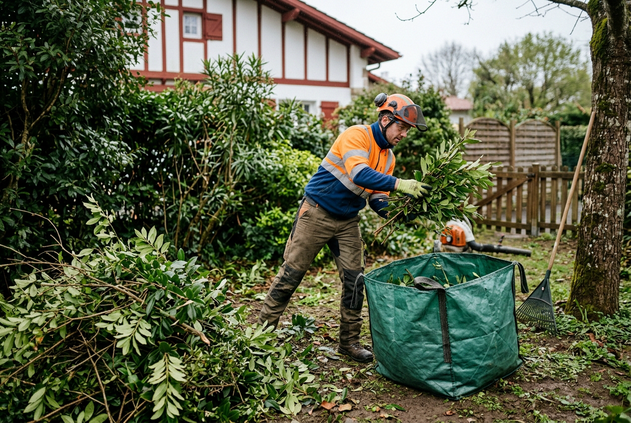 Gestion et ramassage de déchets verts à Bayonne